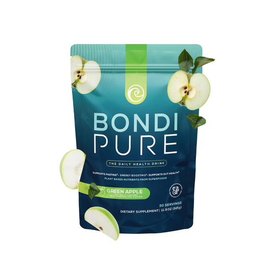Bondi Pure green apple tub front showing the detox blend for daily wellness.