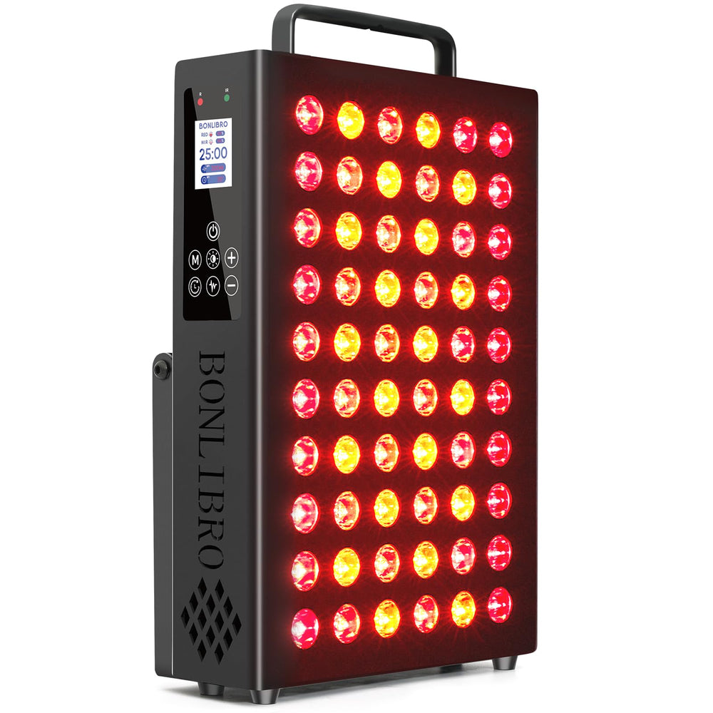 BONLIBRO BN-60 red light panel front view for skin vitality and recovery support