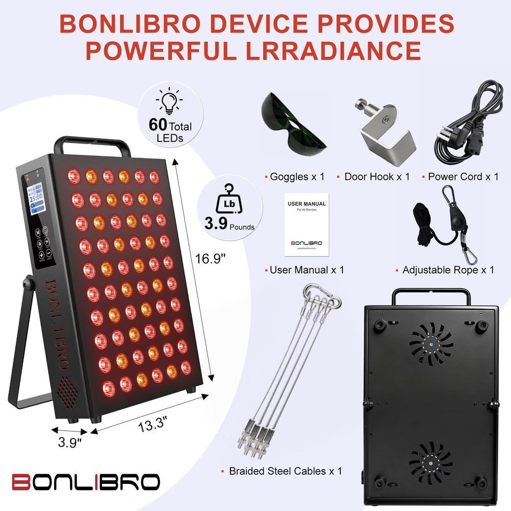 Wall-mounted BONLIBRO panel with hanging kit ready for use