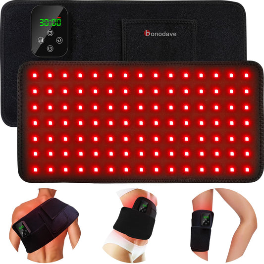 Bonodave cordless red light therapy pad ready for easy at home use and setup