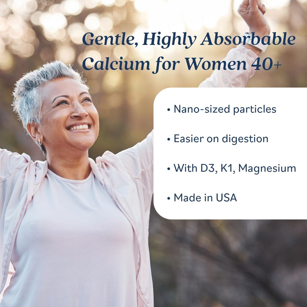 BonStrong Nano Calcium label panel featuring MSM and minerals for a complete profile.