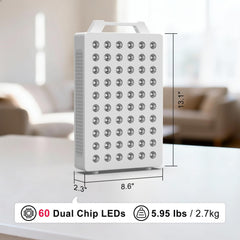 BONTANNY BO-300 face close-up showing wavelengths designed for skin-friendly light therapy.