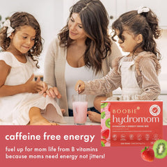 Boobie Hydromom supports hydration during pregnancy with fruity flavor