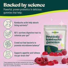 BoochBod gummy close up showing chewy texture for daily digestion.