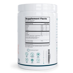 Gym scene with an athlete using Durasport post-workout for recovery