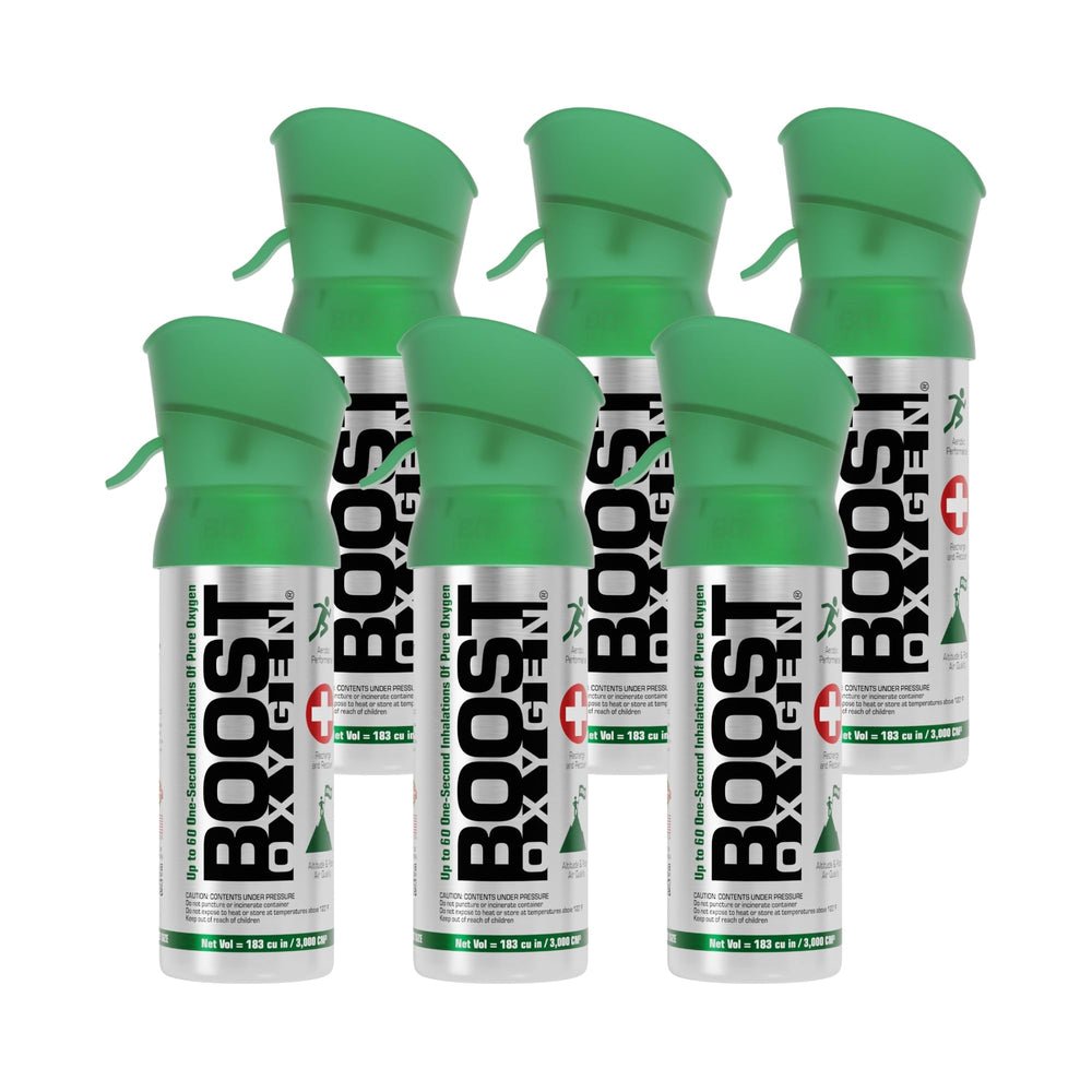 Boost Oxygen Pocket-Size 3L Canister ready for portable respiratory support on the go