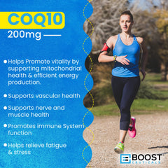 BoostCeuticals CoQ10 endothelial health visual suggesting cardiovascular support.