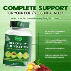 Boreome Zafira Recovery dosage pack emphasizes easy daily intake for digestive comfort.