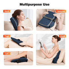 Boriwat 3D rotation rollers adapt to body curves for use at home, office, or car