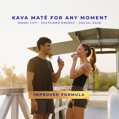 Pour Botanic Tonics Kava Mate into a glass for sustained focus.