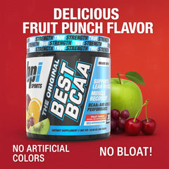 BPI Sports Best BCAA mixed in water showing fast-absorb blend