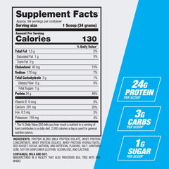 BPI Sports Best Protein tub close-up emphasizes measured servings for consistency.