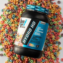 BPI Hydro HD flavor variety featuring Fruity Loopers and Chocolate Lava Cake.