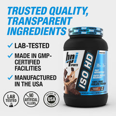 Athlete enjoying ISO HD post-workout shake.