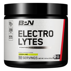 BARE PERFORMANCE NUTRITION BPN Electrolytes bottle in lemon lime flavor supports hydration during workouts.