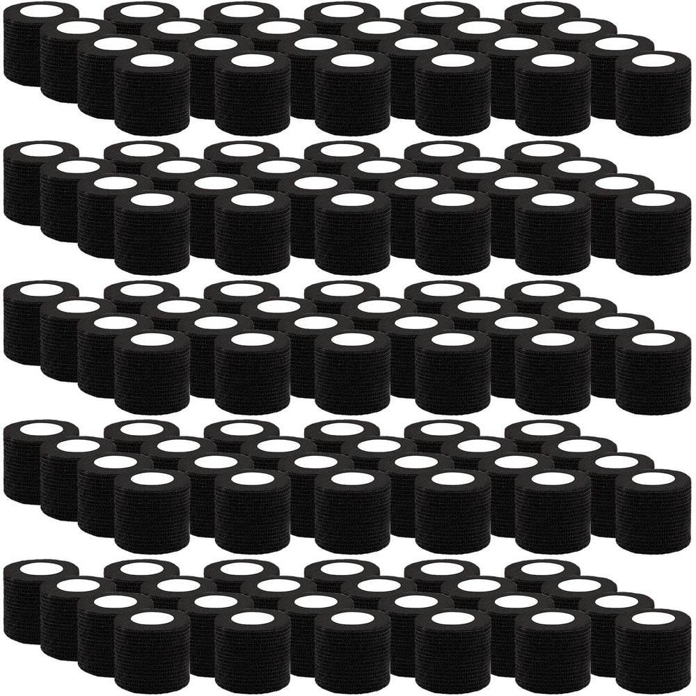 BQTQ 120-roll black self-adhesive wrap pack for versatile sports wrapping
