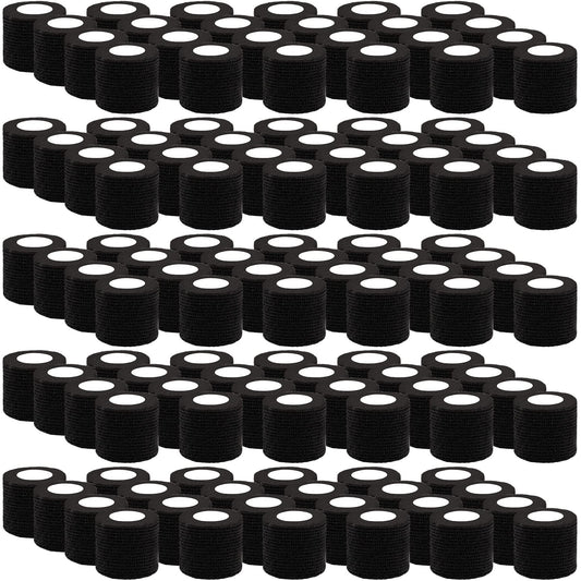 BQTQ 120-roll black self-adhesive wrap pack for versatile sports wrapping