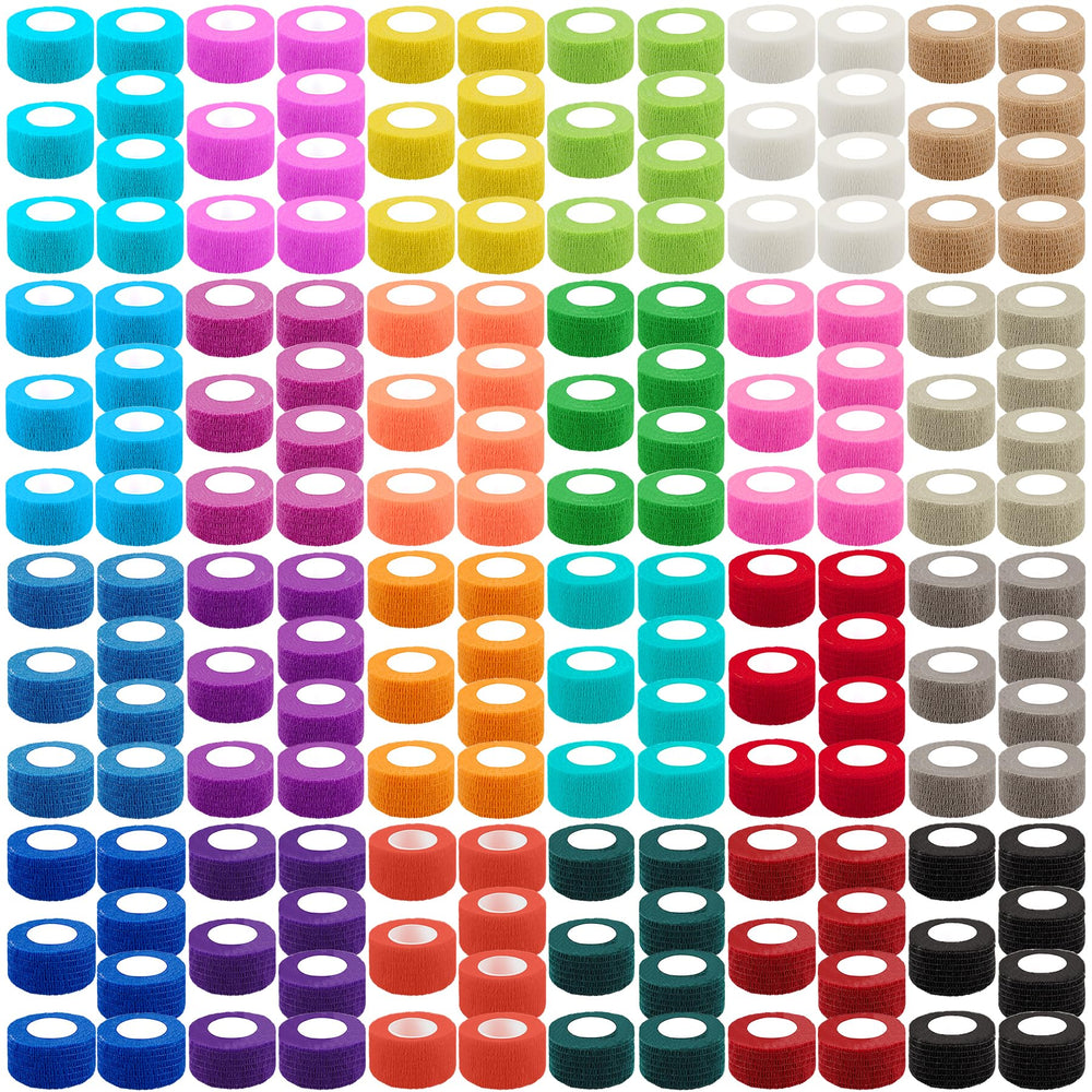 BQTQ 1-inch colorful self-adhesive bandage wrap in 24 colors for daily use