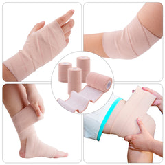 BQTQ tear by hand elastic tape wrap without clips for quick wraps.