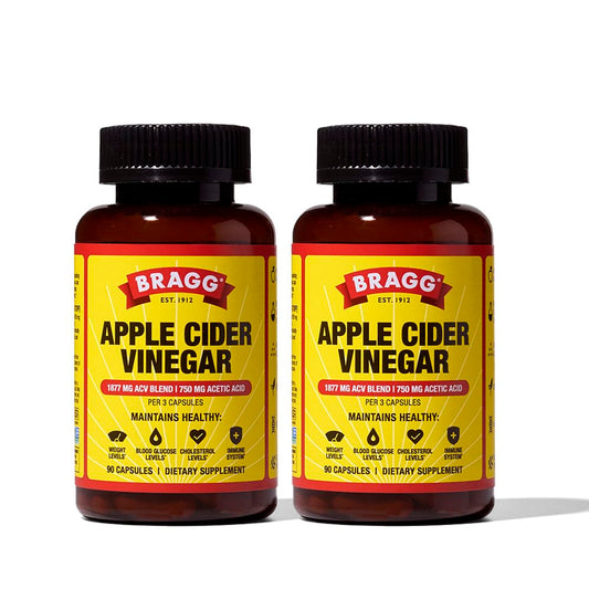 Bragg ACV Capsules bottle for convenient daily wellness support.
