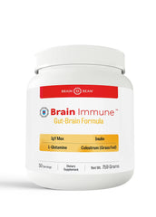 Brain Bean Brain-Immune bottle-front for daily gut-brain support.