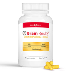 Brain Bean Brain ResQ bottle front view for daily mitochondrial support