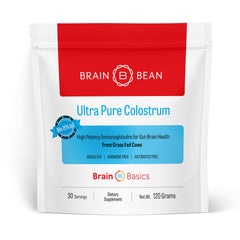 Brain Bean ultra-pure colostrum bottle for daily use and quality