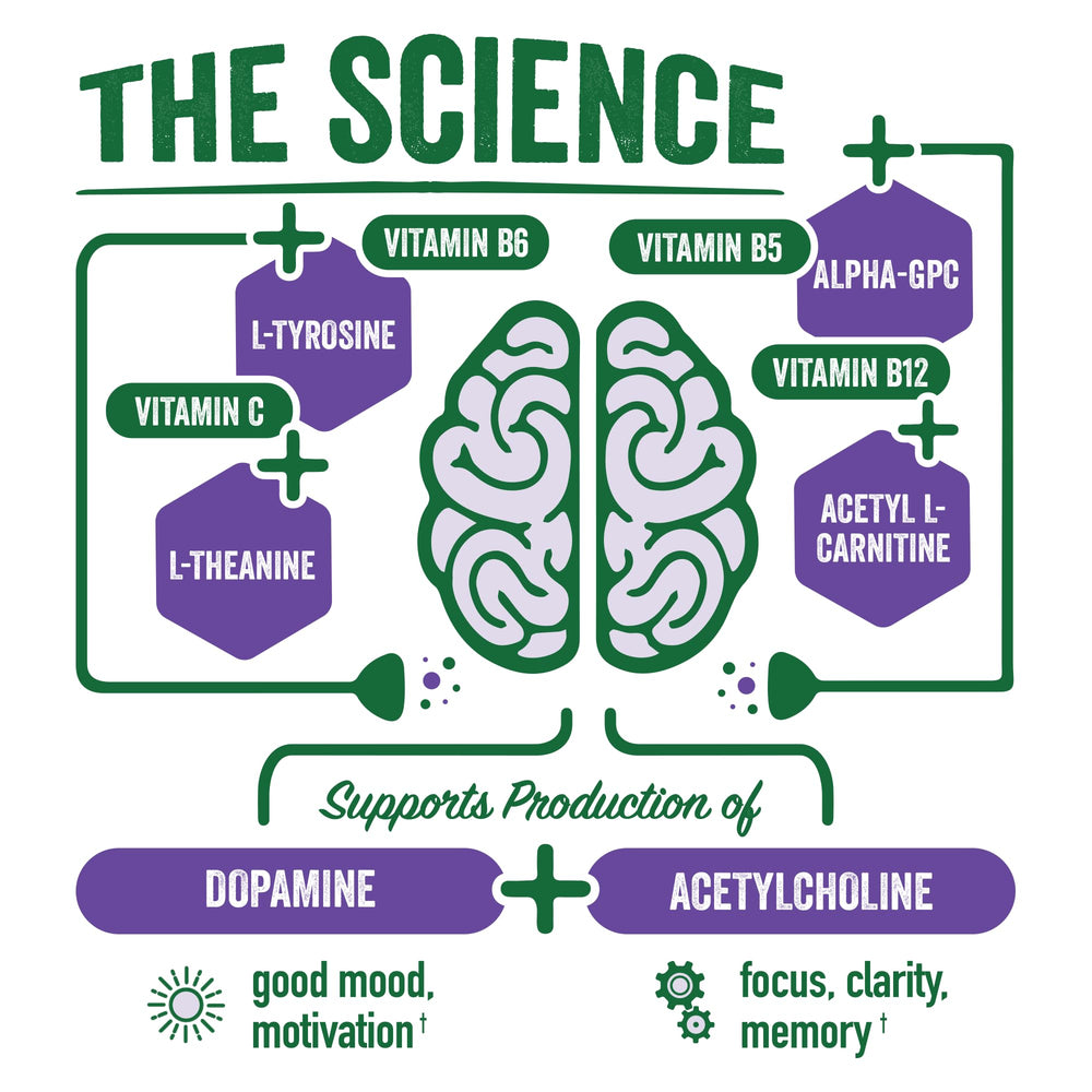 BrainJuice Brain & Immune Shot label closeup highlighting gluten‑free and vegan