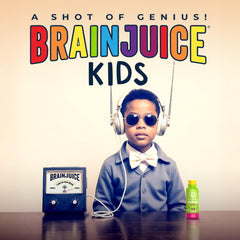 BrainJuice Kids GMP quality stamp on bottle