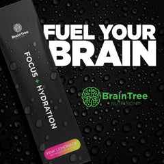BrainTree Focus Hydration packaging front view with branding