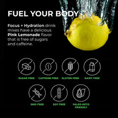 BrainTree Focus Hydration contains choline and tyrosine for alertness