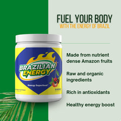 Brazilian Energy dissolves quickly in water for a refreshing caffeine lift