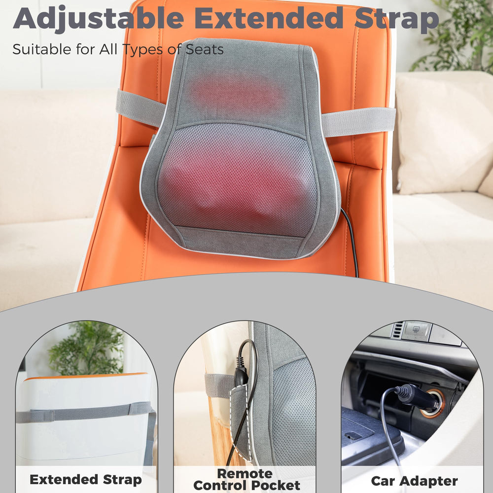 Brelley massager with AC and car adapters for home, office, or on the go