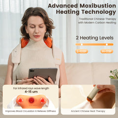 Breo N6 Mini plum-blossom-rollers target soreness with precise kneading.
