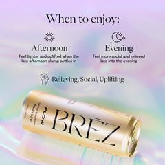 BRĒZ Flow black seed oil bottle emphasizes nourishing ingredients for a mindful sip