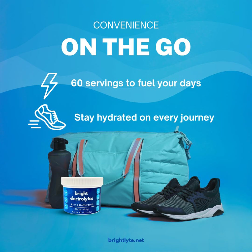 Bright Electrolytes on-the-go travel pack ready for daily use