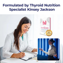 Bright Naturals Thyroid Renew label close-up shows key minerals.