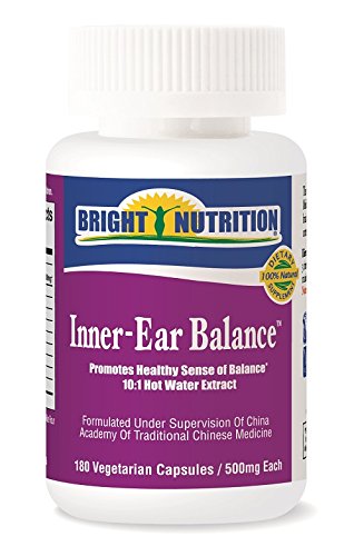 Bright Nutrition Inner-Ear Balance capsules close-up showing easy-to-swallow format