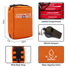 BrightCare Adventure 5.0 contents reveal 130 pieces for outdoor safety.