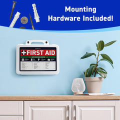BrightCare hard shell case protecting 200-piece first aid supplies.