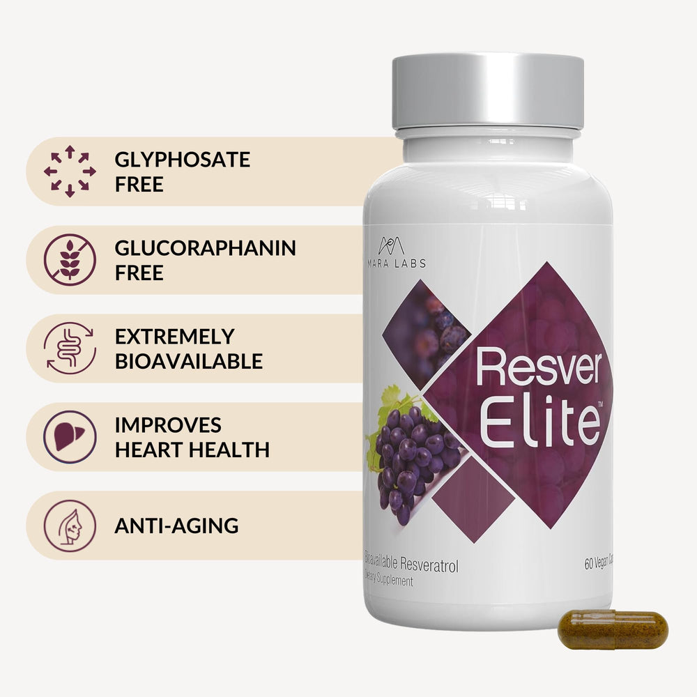 BrocElite ResverElite label close-up, vegan and non-GMO transparency