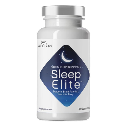 BrocElite SleepElite bottle front for a simple nightly routine to support calm evenings.