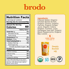 Cup of Brodo Deeply Rooted steaming, a convenient wellness beverage.