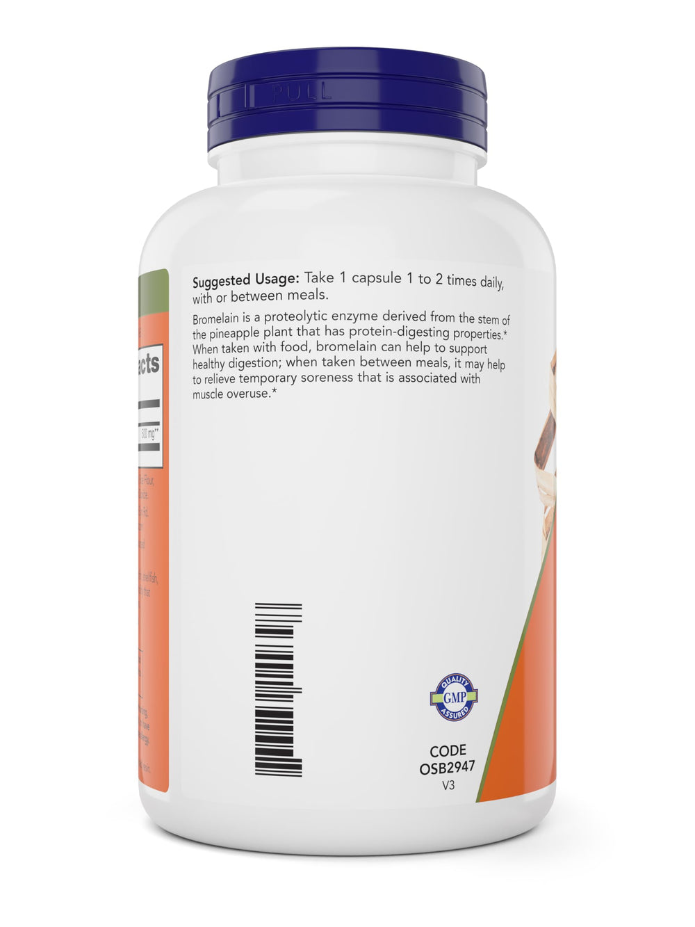 Pineapple enzyme source highlighting NOW Foods Bromelain natural origin