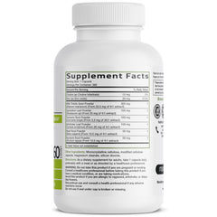 Bronson Liver Detox bottle back label with ingredient list for informed daily use.