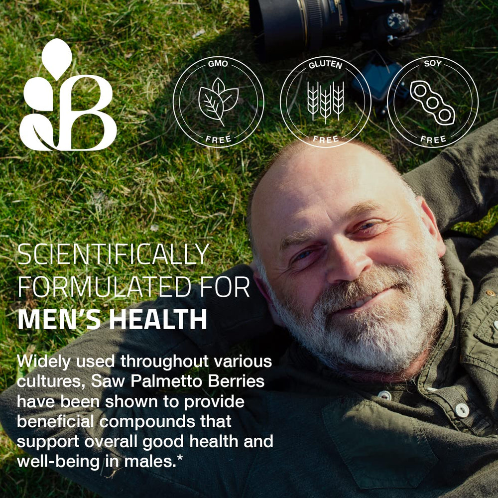 Bronson Saw Palmetto berries highlight natural ingredients.