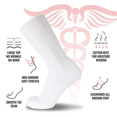 Brooklyn Socks loose-top design enables easy dressing and non-binding wear