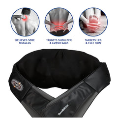 Brookstone Back Massage Pillow with kneading nodes targets back muscles