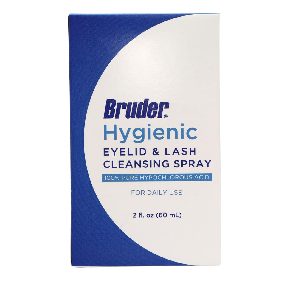 Bruder spray supports daily eyelid hygiene around sensitive eye area