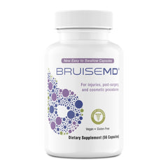 BruiseMD bromelain capsules, easy-to-swallow and convenient for swelling support